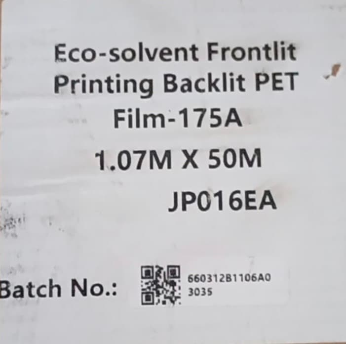 Duratrans Eco-solvent Frontlit Printing Backlit PET Film-175A